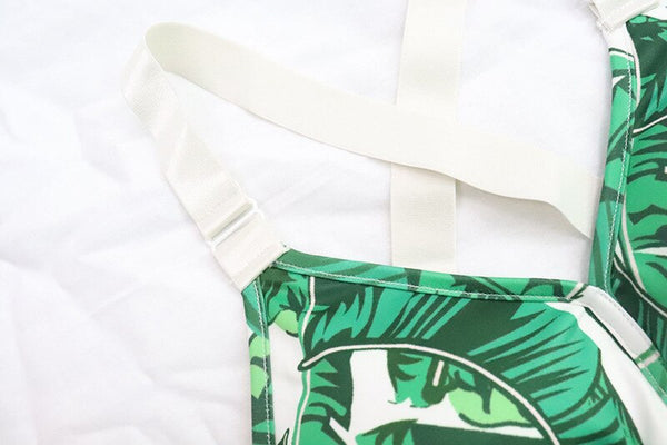 Seamless Leaf Print Yoga Set Gym Clothing Fashion Bra Crop Top Leggings Suit Push Up Workout Training Running Sports Tracksuit | Vimost Shop.