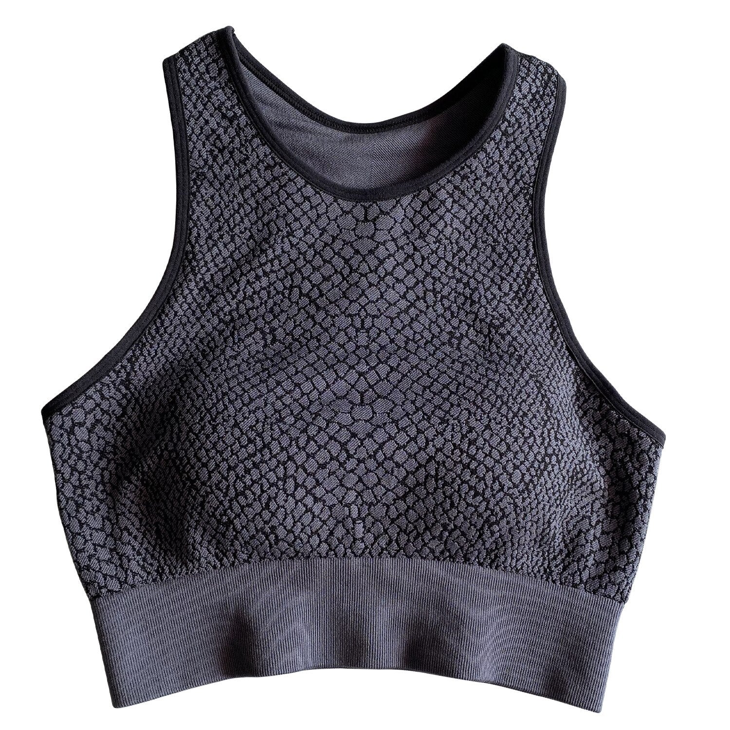 Seamless Python Pattern Yoga Set Gym Clothing Fashion Tank Crop Top Leggings Suit Push Up Workout Training Running Tracksuit | Vimost Shop.
