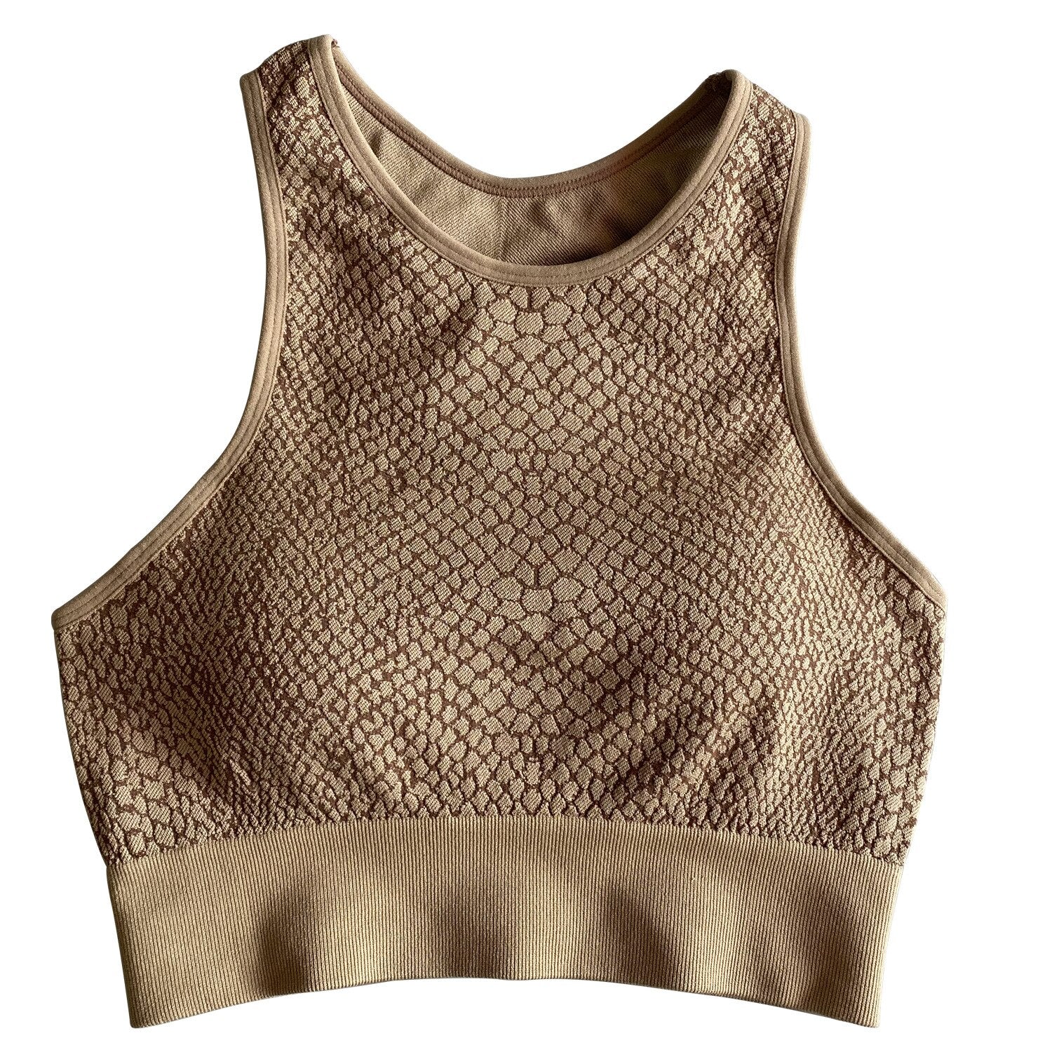 Seamless Python Pattern Yoga Set Gym Clothing Fashion Tank Crop Top Leggings Suit Push Up Workout Training Running Tracksuit | Vimost Shop.
