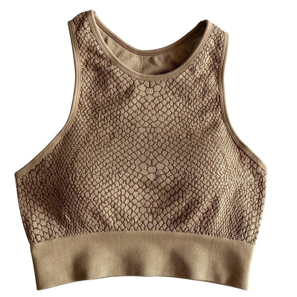 Seamless Python Pattern Yoga Set Gym Clothing Fashion Tank Crop Top Leggings Suit Push Up Workout Training Running Tracksuit | Vimost Shop.