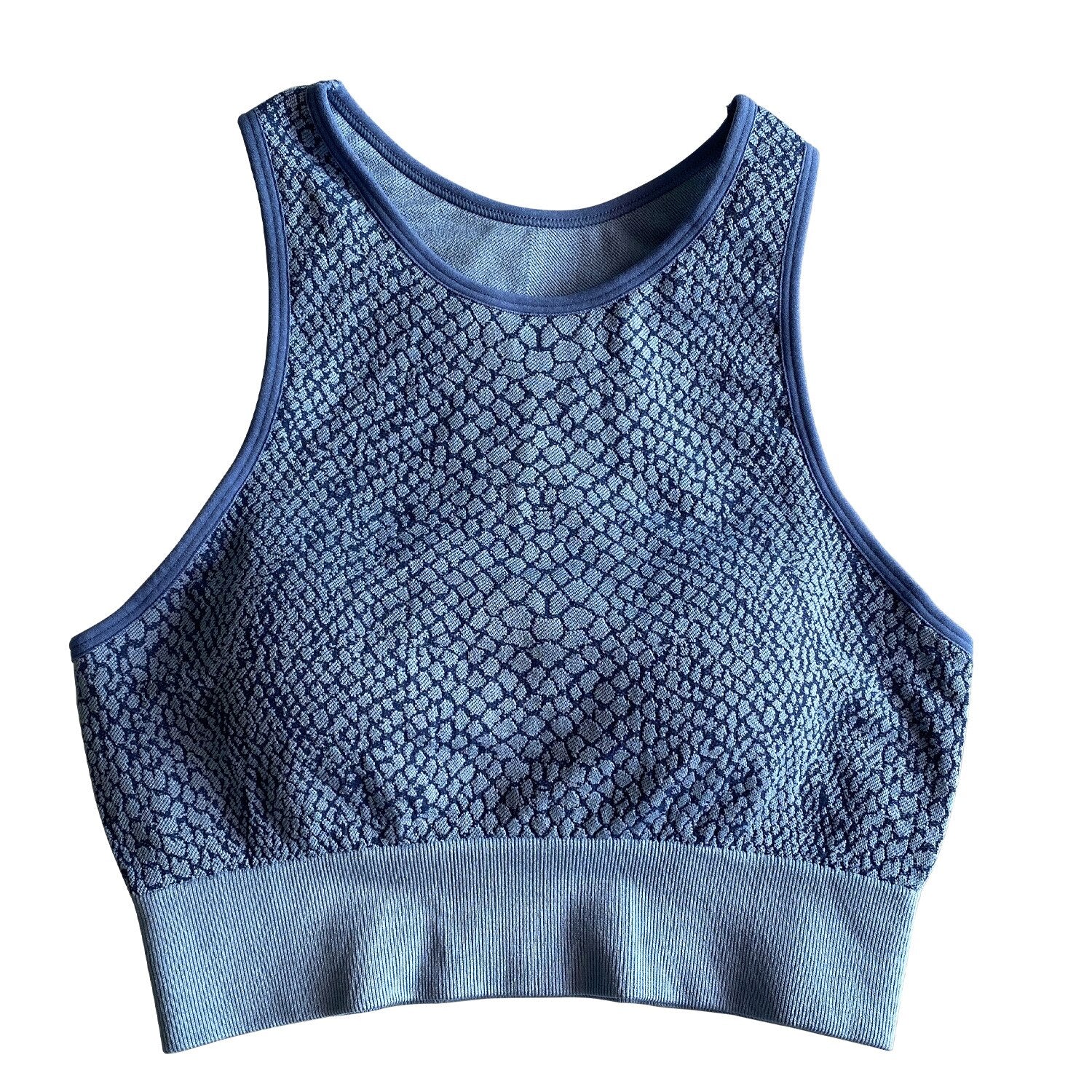 Seamless Python Pattern Yoga Set Gym Clothing Fashion Tank Crop Top Leggings Suit Push Up Workout Training Running Tracksuit | Vimost Shop.