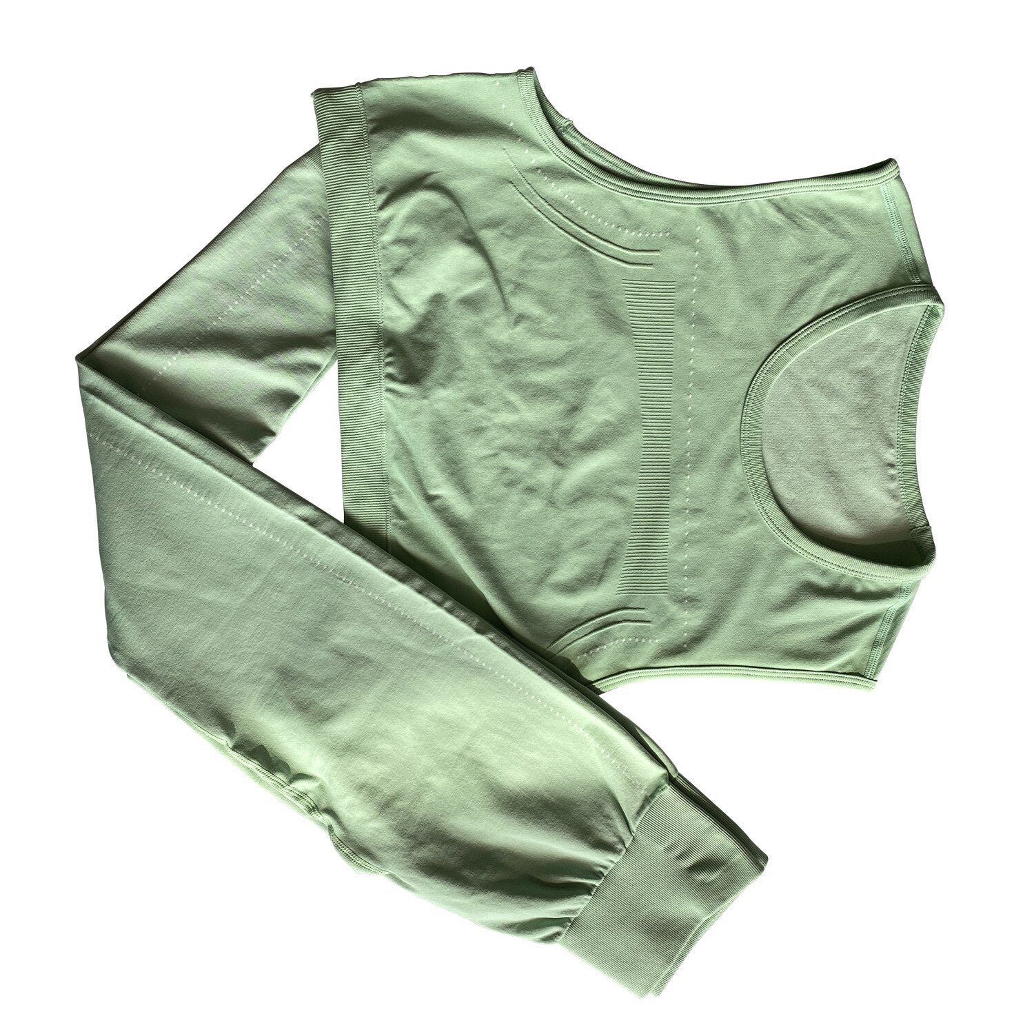 Sportswear Yoga Set Women GYM Clothing Solid Loose Tank Drawstring Crop Top Leggings Set Workout Running Fitness Tracksuit | Vimost Shop.