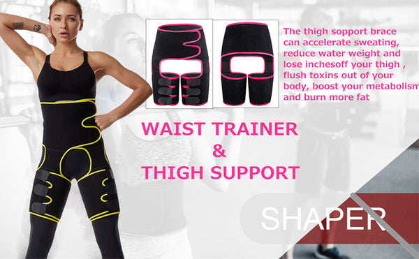 Women Neoprene Thigh Trimmer Slim High Waist Tranier Body Shaper Butt Lifter Shaperwear Workout Fitness Tummy Control Belt | Vimost Shop.