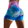 Seamless Tie Dye Print Sport Yoga Shorts Gym Clothing High Elastics Workout Push Up Running Short Pants For Women Female Outfits | Vimost Shop.