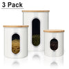 3 Pcs Storage Bin Food Container Snack Canister Set Coffee Bean Tea Sugar Box With Seal Lid Kitchen Food Organization Jar | Vimost Shop.
