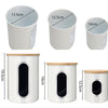 3 Pcs Storage Bin Food Container Snack Canister Set Coffee Bean Tea Sugar Box With Seal Lid Kitchen Food Organization Jar | Vimost Shop.