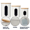 3 Pcs Storage Bin Food Container Snack Canister Set Coffee Bean Tea Sugar Box With Seal Lid Kitchen Food Organization Jar | Vimost Shop.