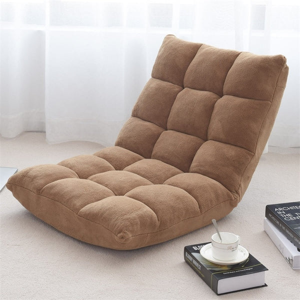 Adjustable 14-Position Cushioned Floor Chair Living Room Leisure Chair Chaise  Floor Chair  Lounge Chair | Vimost Shop.