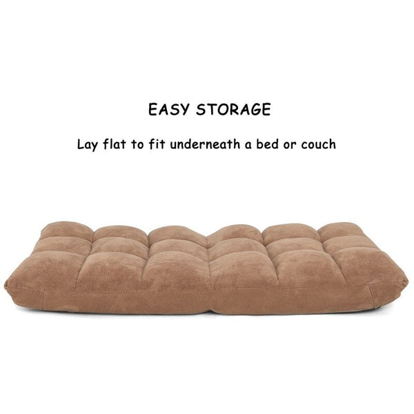 Adjustable 14-Position Cushioned Floor Chair Living Room Leisure Chair Chaise  Floor Chair  Lounge Chair | Vimost Shop.