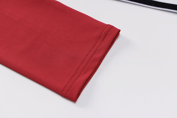 Striped Patchwork Sportswear Yoga Set Autumn Workout Gym Fitness Tracksuit Long Sleeve Crop Top High Elastics Leggings 2 PCS | Vimost Shop.