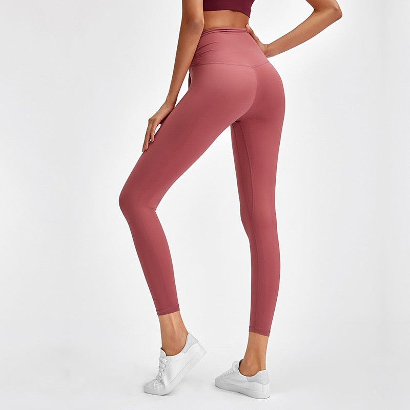 Autumn Tie Knot Solid Yoga Pants Fashion Gym Fitness High Waist Leggings Workout Push Up Sports Trousers Hot Sale Energy Pants | Vimost Shop.