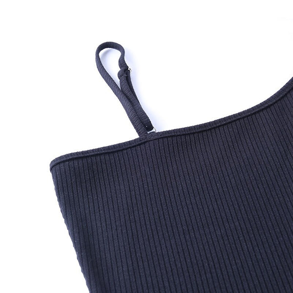 Women Ribbing Cami Yoga Jumpsuit Gym Slim Tank Crop Top Shorts Romper Casual Sports Running Knitted Bodycon One Piece | Vimost Shop.