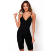 Women Solid Ribbing Yoga Jumpsuit Cami Top Shorts Romper Kintted Fashion Bodycon One Piece Workout Push Up Sport Energy Playsuit | Vimost Shop.