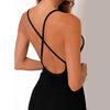Women Solid Ribbing Yoga Jumpsuit Cami Top Shorts Romper Kintted Fashion Bodycon One Piece Workout Push Up Sport Energy Playsuit | Vimost Shop.