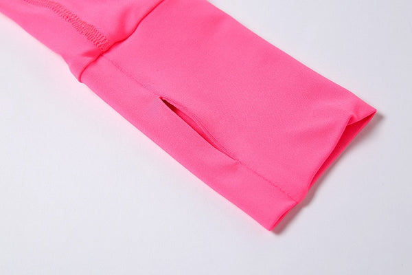 Autumn Seamless Solid Yoga Set Fashion Long Sleeve Crop Top Leggings Two Piece Set Casual Running Gym Fitness Workout Outfits | Vimost Shop.