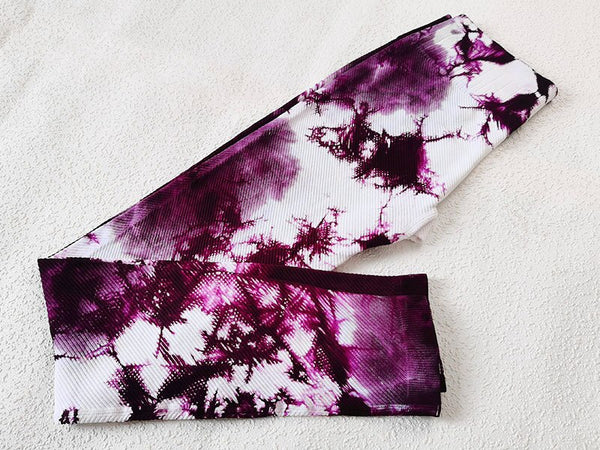 Autumn Seamless Tie Dye Print Yoga Leggings Work Out Fitness Gym Yoga Pantalones High Elastics High Waist Sports Slim Trousers | Vimost Shop.