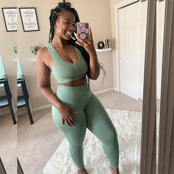 Sportswear Yoga 3PCS Set Women GYM Clothing Solid Sleeveless Tank Top +Shorts+Pants Suit Casual Workout Active Push Up Tracksuit | Vimost Shop.