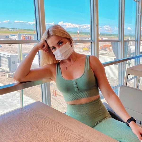 Sportswear Yoga 3PCS Set Women GYM Clothing Solid Sleeveless Tank Top +Shorts+Pants Suit Casual Workout Active Push Up Tracksuit | Vimost Shop.