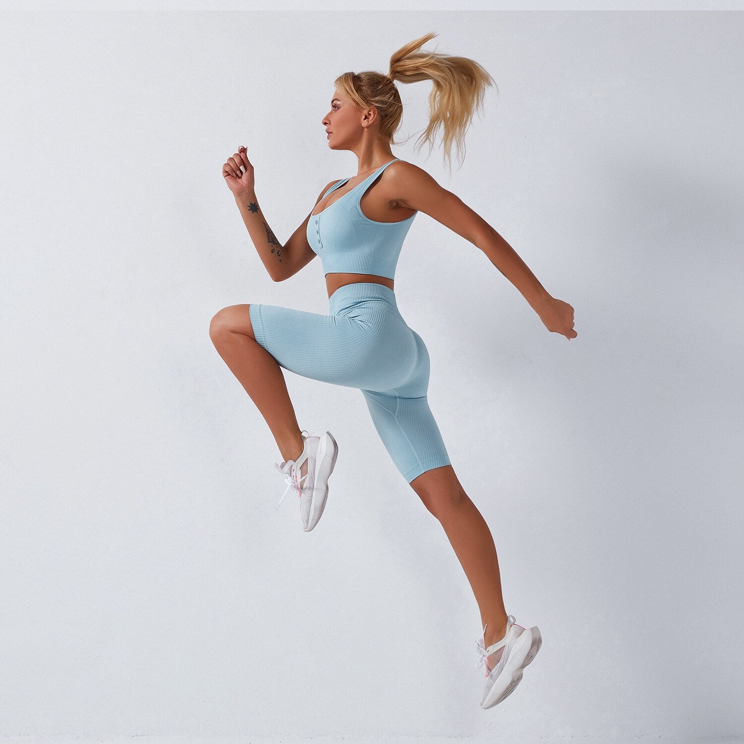 Sportswear Yoga 3PCS Set Women GYM Clothing Solid Sleeveless Tank Top +Shorts+Pants Suit Casual Workout Active Push Up Tracksuit | Vimost Shop.