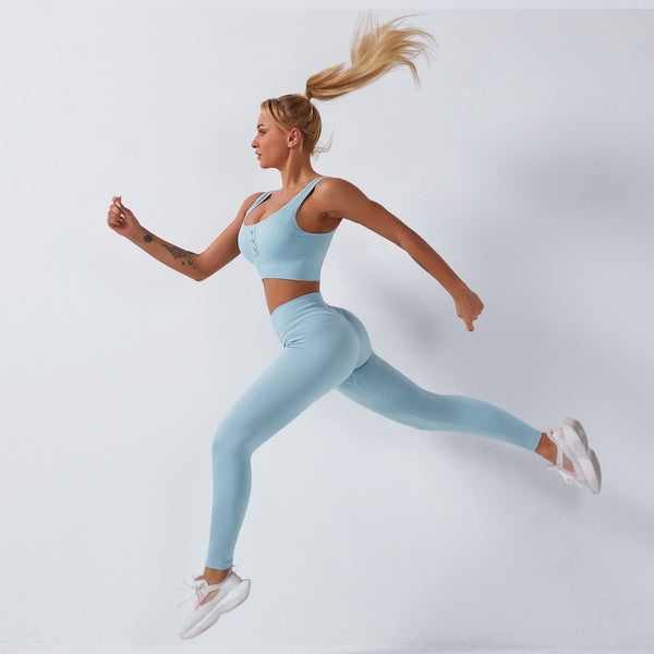 Sportswear Yoga 3PCS Set Women GYM Clothing Solid Sleeveless Tank Top +Shorts+Pants Suit Casual Workout Active Push Up Tracksuit | Vimost Shop.