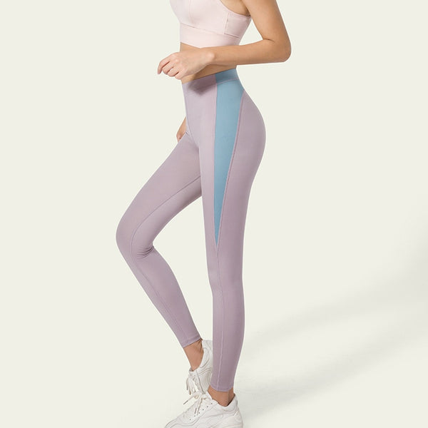 Patchwork Seamless Yoga Pants Fashion High Elastics Hips Lifting Leggings Workout Push Up Running Sports Pants Women Clothing | Vimost Shop.