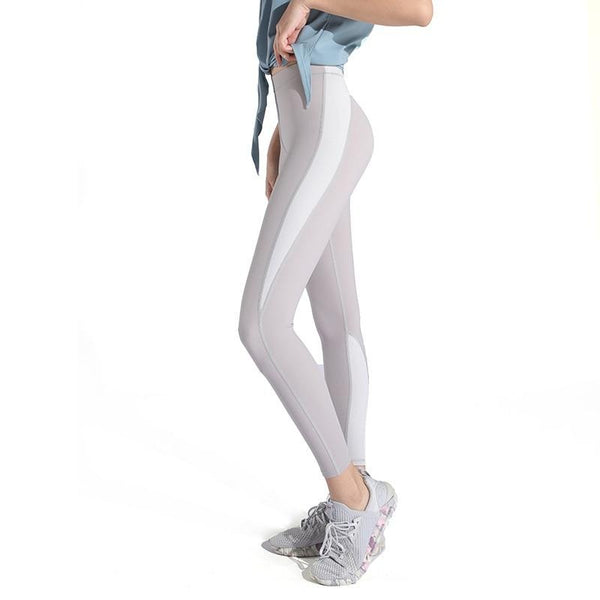 Patchwork Seamless Yoga Pants Fashion High Elastics Hips Lifting Leggings Workout Push Up Running Sports Pants Women Clothing | Vimost Shop.