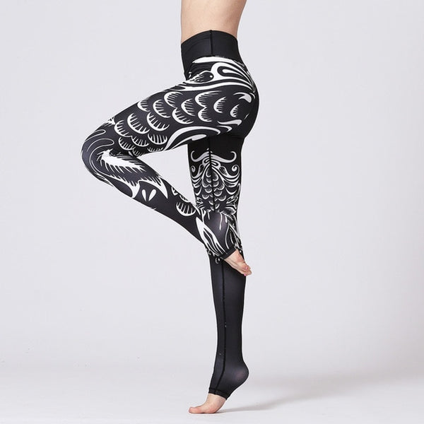 Floral Print Leggings Seamless Yoga Gym Pants Fashion Fitness Running Sports Workout Push Up Running Training Hips Lifting Pants | Vimost Shop.