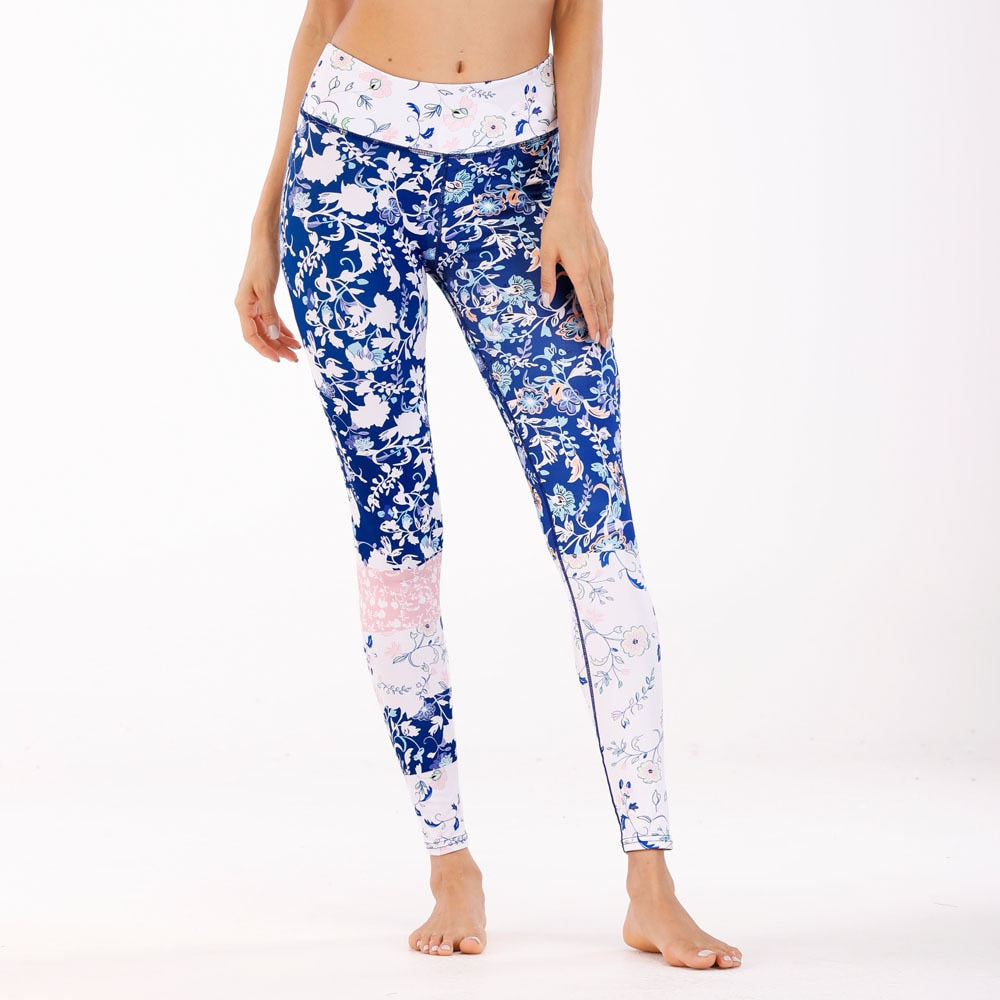Seamless Print Yoga Leggings Hips Lifting Slim Pants High Elasticity High Waist Trousers Workout Push Up Gym Fitness Pants | Vimost Shop.