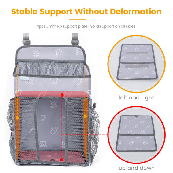 Baby Crib Hanging Storage Bag Portable Diaper Organizer Newborn Bedding Set  Foldable Nappy Bags Newborn Diaper Container | Vimost Shop.