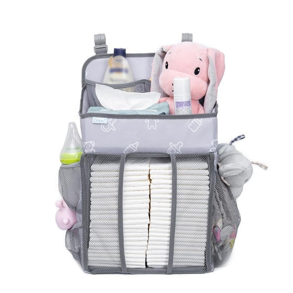 Baby Crib Hanging Storage Bag Portable Diaper Organizer Newborn Bedding Set  Foldable Nappy Bags Newborn Diaper Container | Vimost Shop.