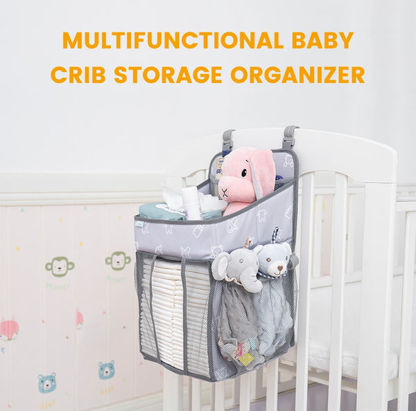 Baby Crib Hanging Storage Bag Portable Diaper Organizer Newborn Bedding Set  Foldable Nappy Bags Newborn Diaper Container | Vimost Shop.