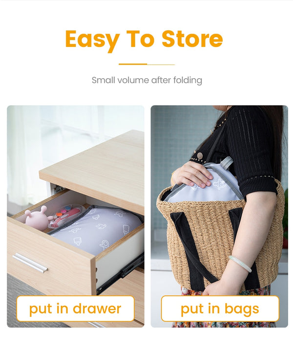 Baby Crib Hanging Storage Bag Portable Diaper Organizer Newborn Bedding Set  Foldable Nappy Bags Newborn Diaper Container | Vimost Shop.