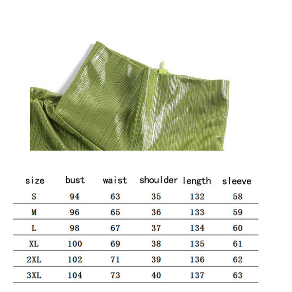 Women's New Autumn Halter Sexy Avocado Green Dress Maxi Party Runway Dress Split Spring Elegant Vestido Green | Vimost Shop.