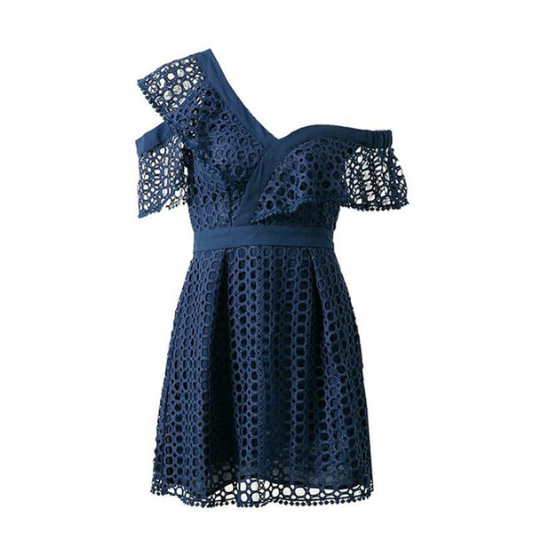 Ruched Hollow Out Short Ladies Dress Asymmetrical One Shoulder Butterfly Sleeve White boho Hot  deep v-neck Dresses | Vimost Shop.