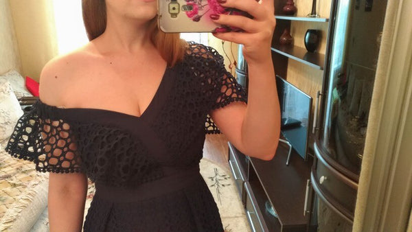 Ruched Hollow Out Short Ladies Dress Asymmetrical One Shoulder Butterfly Sleeve White boho Hot  deep v-neck Dresses | Vimost Shop.