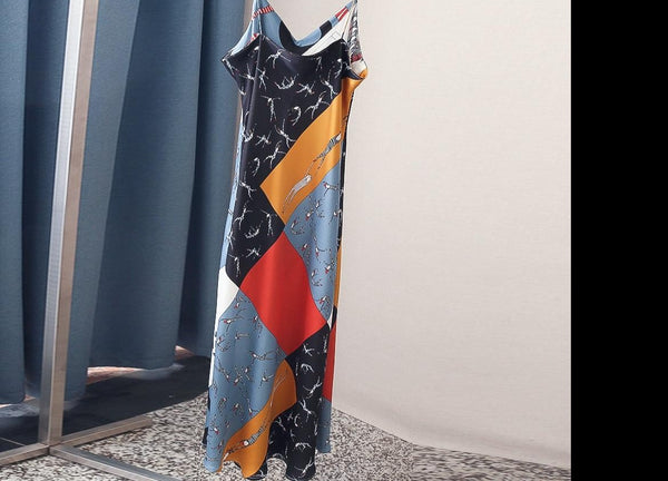 Women's summer dresses suspender dress women's spring and summer new v-neck personality wild suspender dress | Vimost Shop.