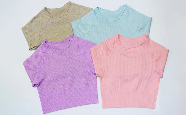 Autumn Seamless Yoga Set Women Gym Clothes Solid Long Sleeve Crop Top Leggings Tracksuit Workout Push Up Sports Fitness 2 Piece | Vimost Shop.