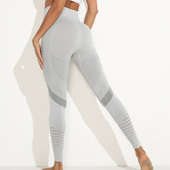 Hollow Out Yoga Pants High Waist Seamless Leggings Gym Leggins Fitness Sport Tights Jogging Trousers Workout Running Pants