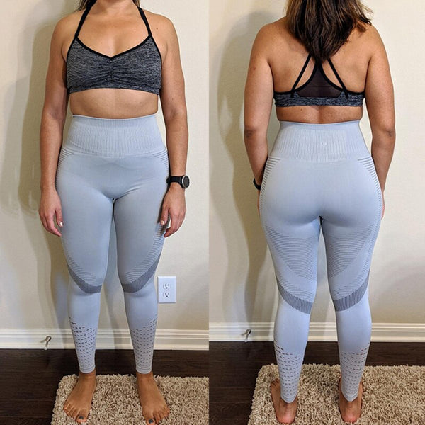 Hollow Out Yoga Pants High Waist Seamless Leggings Gym Leggins Fitness Sport Tights Jogging Trousers Workout Running Pants | Vimost Shop.