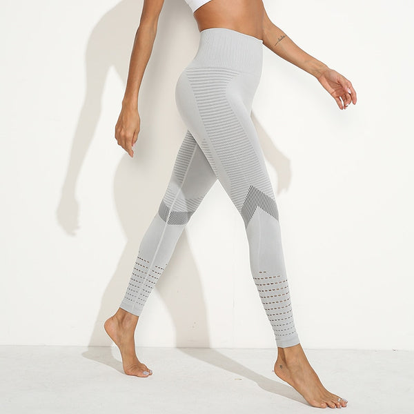 Hollow Out Yoga Pants High Waist Seamless Leggings Gym Leggins Fitness Sport Tights Jogging Trousers Workout Running Pants | Vimost Shop.
