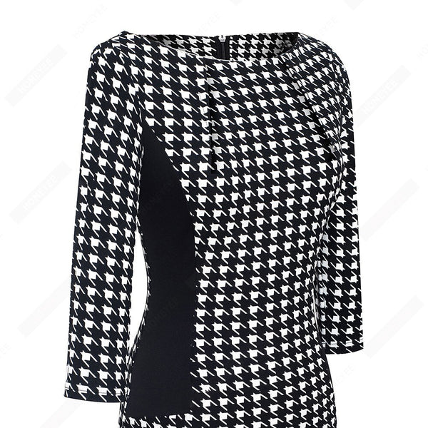 Vintage Women Elegant Fashion Pencil Dress Chic Formal Business Bodycon Dress | Vimost Shop.