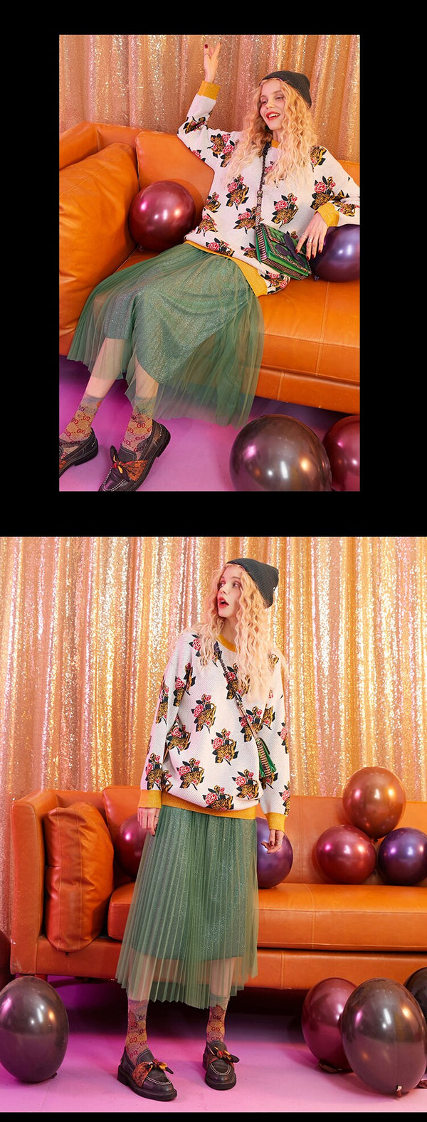 Local Delivery Contrast Mesh Women Skirts  Autumn Mid Waist Casual Female Skirt Daily Pleated Skirts | Vimost Shop.