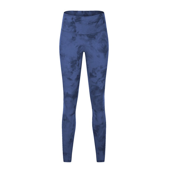 Autumn Seamless Tie Dye Print Yoga Leggings No T-line Fitness Gym Yoga Pantalones High Elastics High Waist Sports Slim Trousers | Vimost Shop.