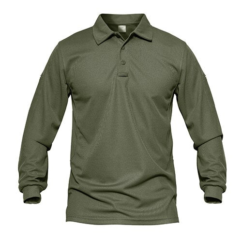 Men Tactical T-shirts Summer Quick Dry Performance Airsoft T-shirts Long Sleeve Lightweight Pique Jersey Golf T-shirts | Vimost Shop.