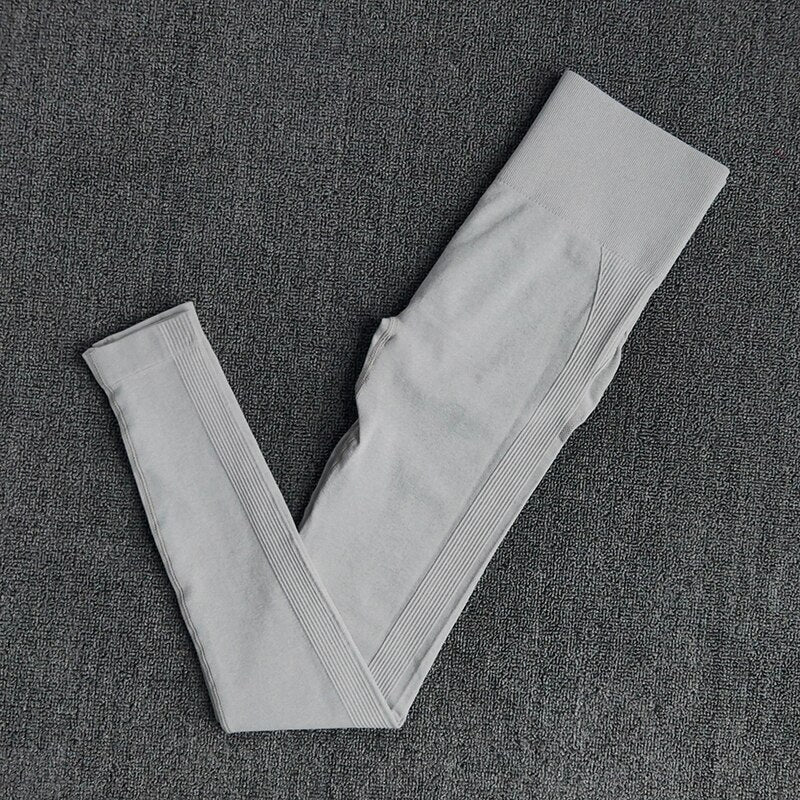 Autumn Seamless Yoga Set Women Gym Clothes Solid Long Sleeve Crop Top Leggings Tracksuit Workout Push Up Sports Fitness 2 Piece | Vimost Shop.