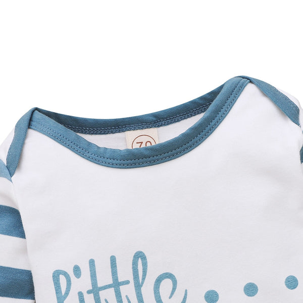 2Piece Winter Cotton Baby Boy Clothes Set Long Sleeve Romper+Hat Letter Print Kids Clothing for Newborn Fall Baby Outfits D30 | Vimost Shop.