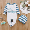 2Piece Winter Cotton Baby Boy Clothes Set Long Sleeve Romper+Hat Letter Print Kids Clothing for Newborn Fall Baby Outfits D30 | Vimost Shop.