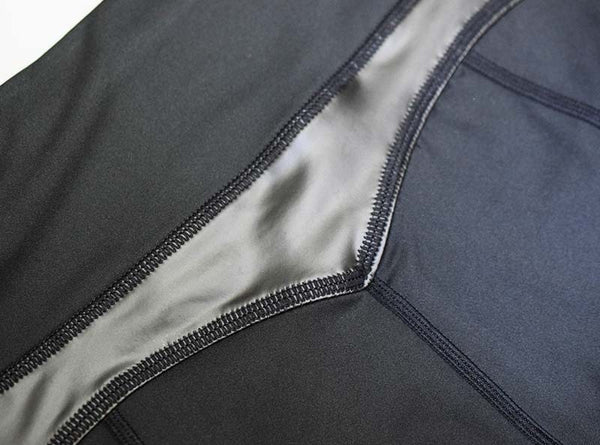 Seamless PU Patchwork High Elastics Jogging Pants High Waist Hips Lifting Gym Fitness Female Sports Breathable Pants | Vimost Shop.