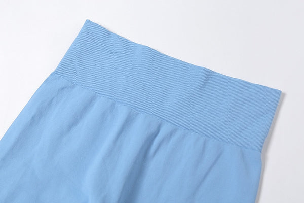 Seamless Solid Yoga Set Women Gym Clothes One Shoulder Crop Top Legging Sexy Fitness Sportswear Suit Running Workout Tracksuit | Vimost Shop.