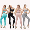 Seamless Striped Yoga Gym Tracksuit Workout Sports Push Up Jogging Two Piece Tank Crop Top Hips Lifting Leggings Outdoor Set | Vimost Shop.